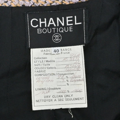 Chanel 1994 Tweed Jacket Light Purple #40