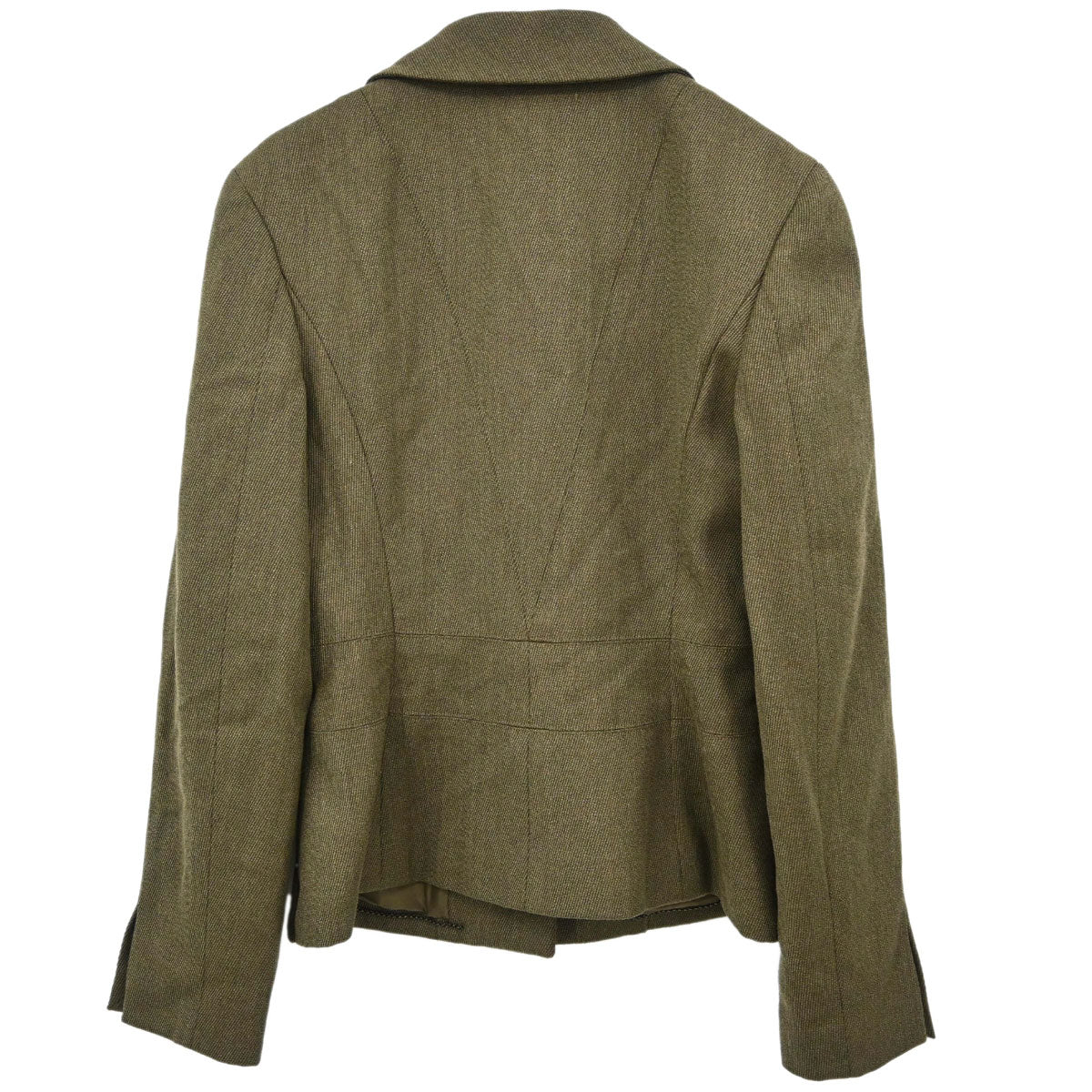 Chanel 1999 Single Breasted Jacket Khaki #38