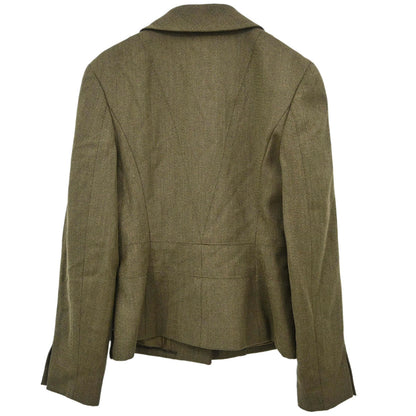Chanel 1999 Single Breasted Jacket Khaki #38