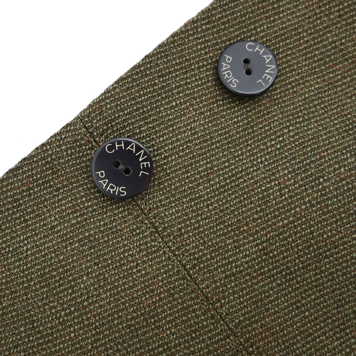 Chanel 1999 Single Breasted Jacket Khaki #38