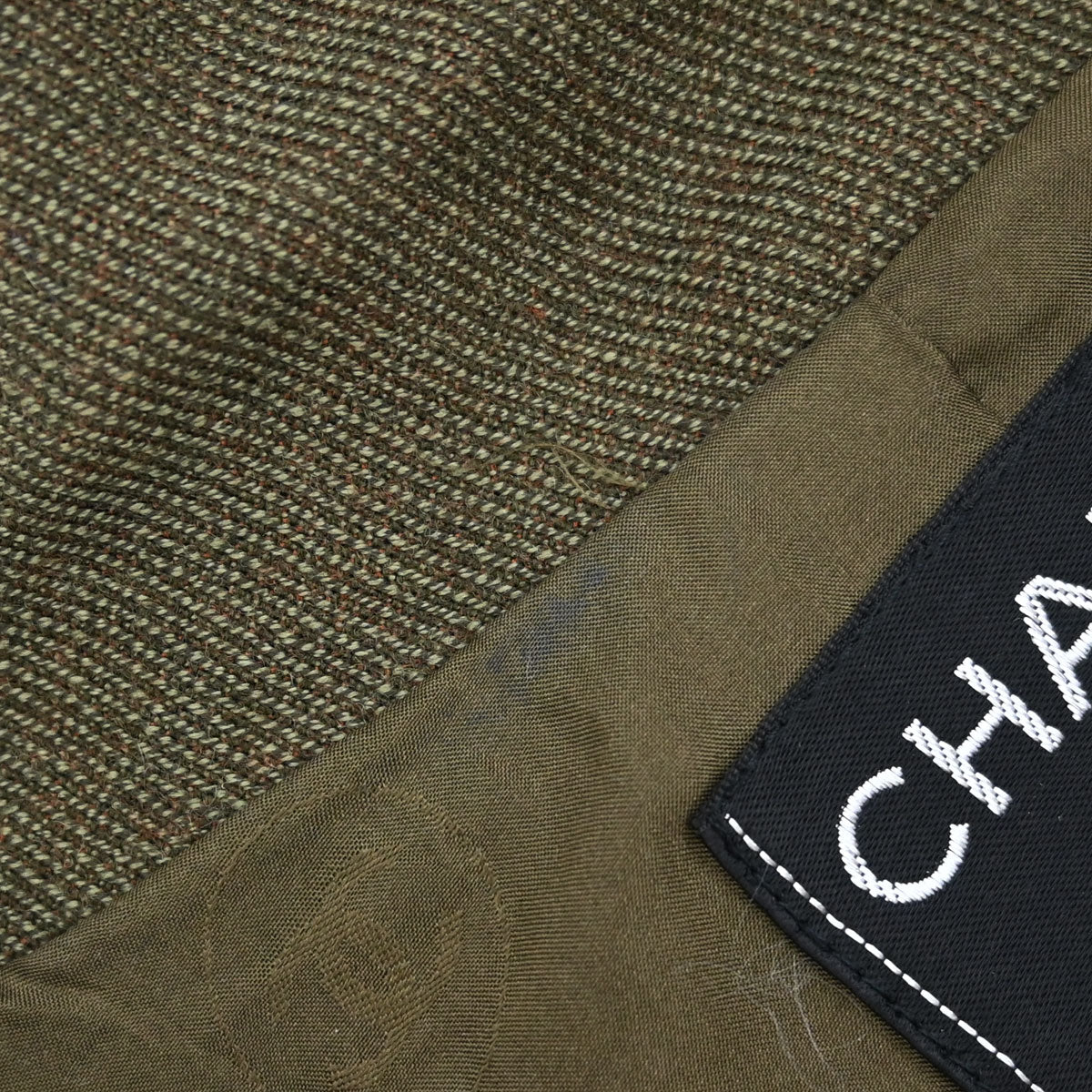 Chanel 1999 Single Breasted Jacket Khaki #38