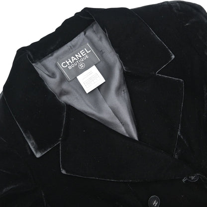 Chanel 1998 Double Breasted Jacket Black #36