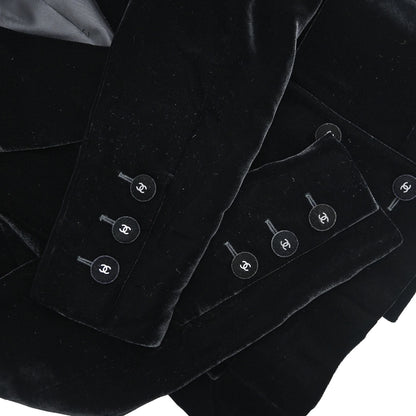 Chanel 1998 Double Breasted Jacket Black #36