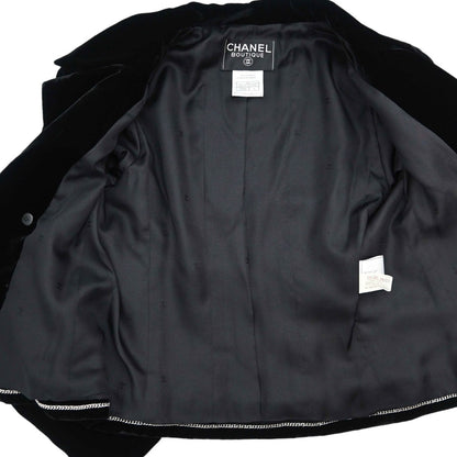 Chanel 1998 Double Breasted Jacket Black #36