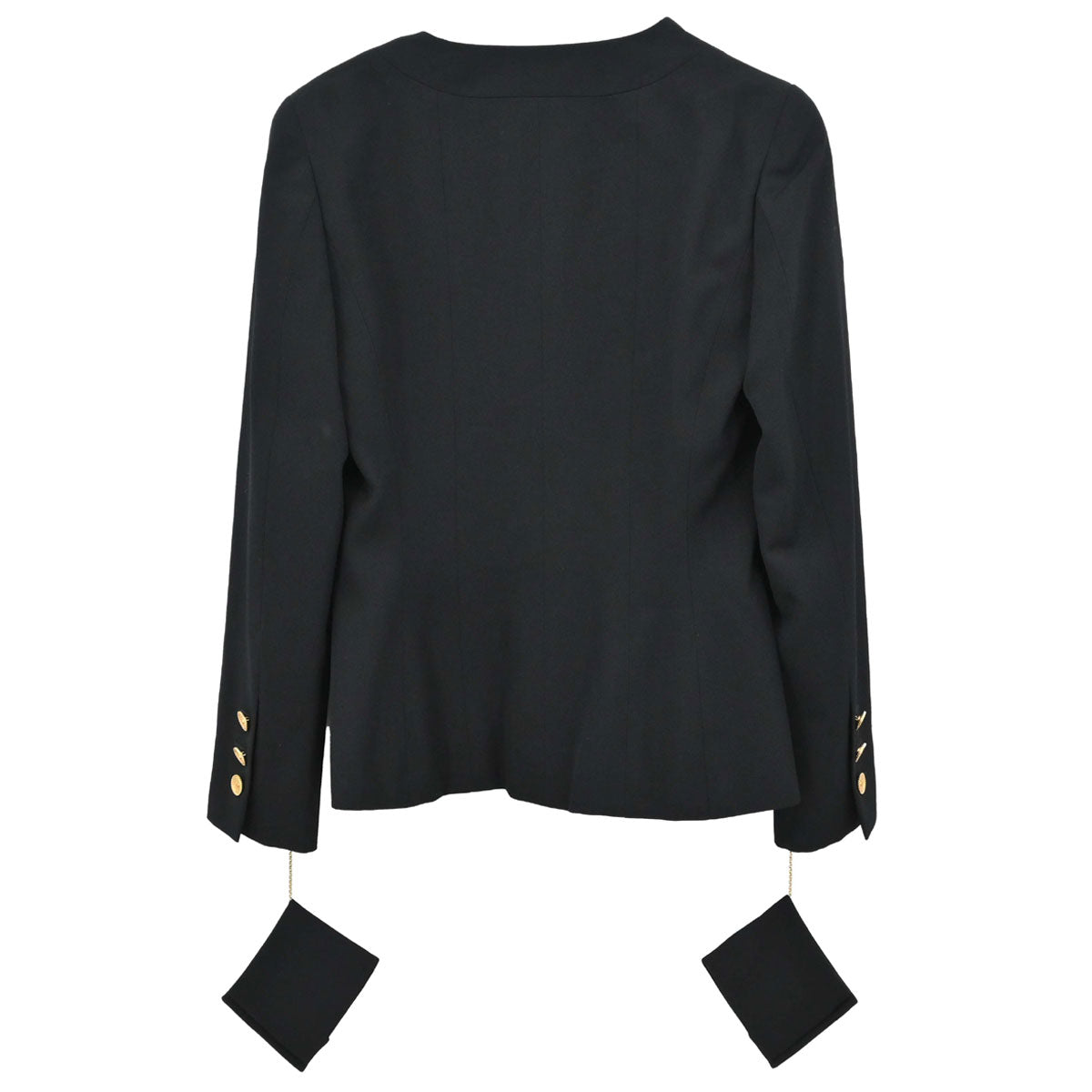 Chanel 2001 Collarless Jacket Black #36