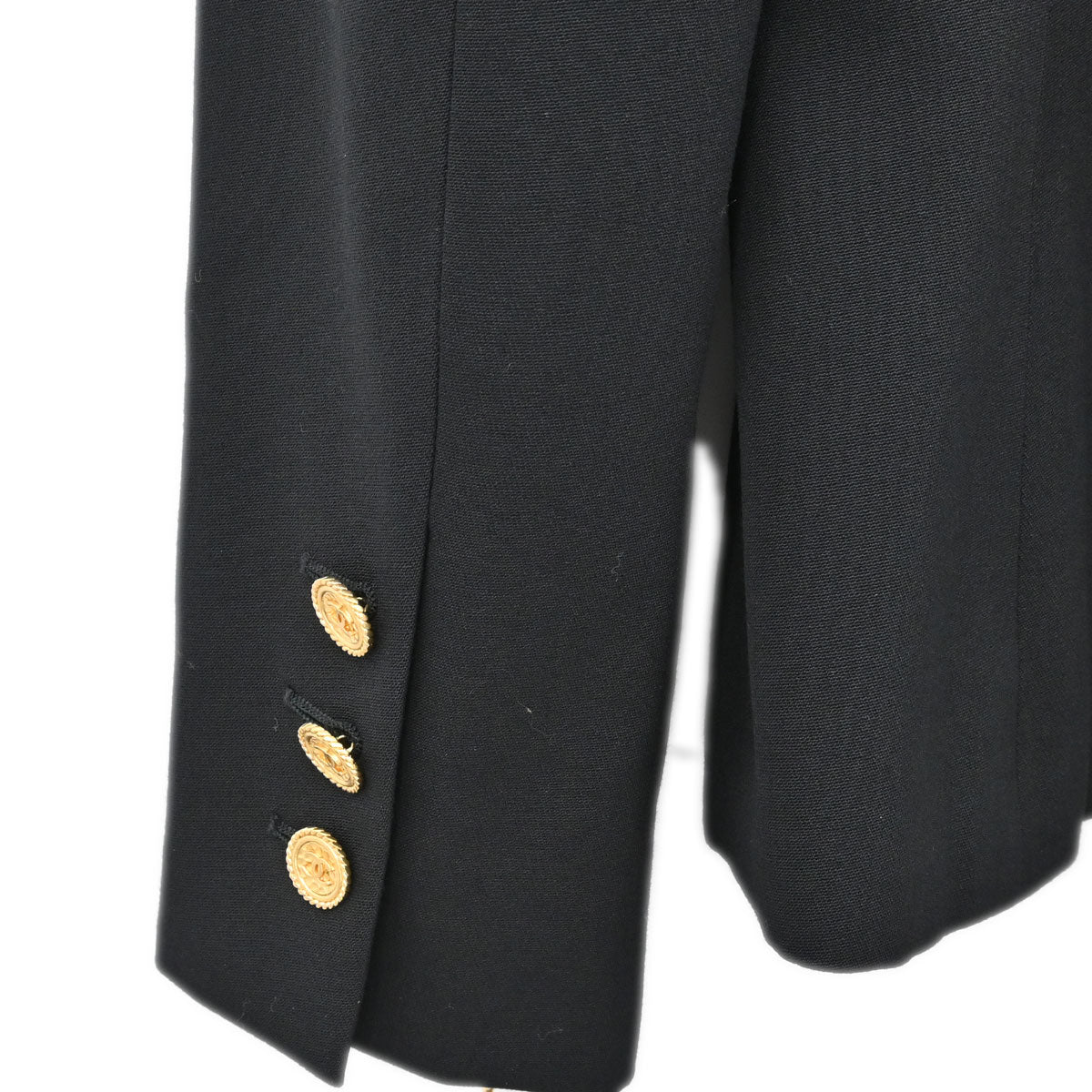Chanel 2001 Collarless Jacket Black #36