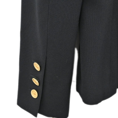 Chanel 2001 Collarless Jacket Black #36