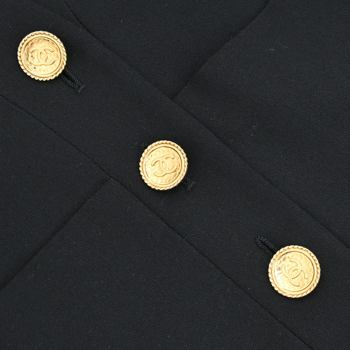 Chanel 2001 Collarless Jacket Black #36