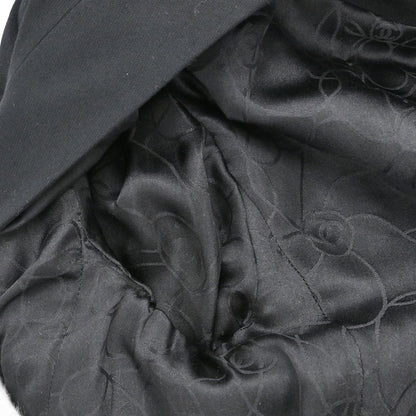 Chanel 2001 Collarless Jacket Black #36