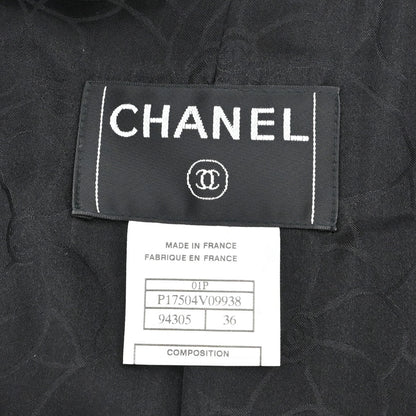 Chanel 2001 Collarless Jacket Black #36