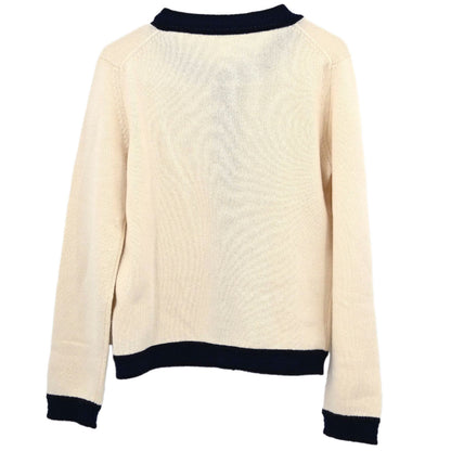 Chanel 2002 Knit Cardigan Ivory #38