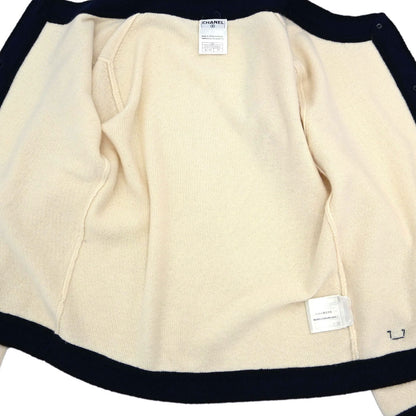 Chanel 2002 Knit Cardigan Ivory #38