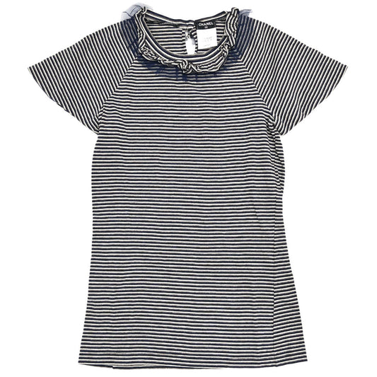 Chanel 2011 Short Sleeve T-shirt Border Navy #34