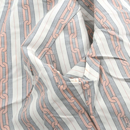 Louis Vuitton 2019 Striped Shirt Blouse Top White #S