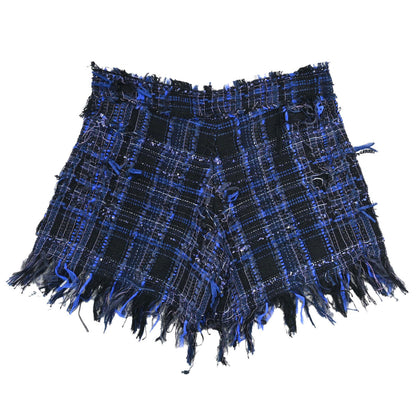 Chanel 2014 Tweed Short Pants Blue Black #34