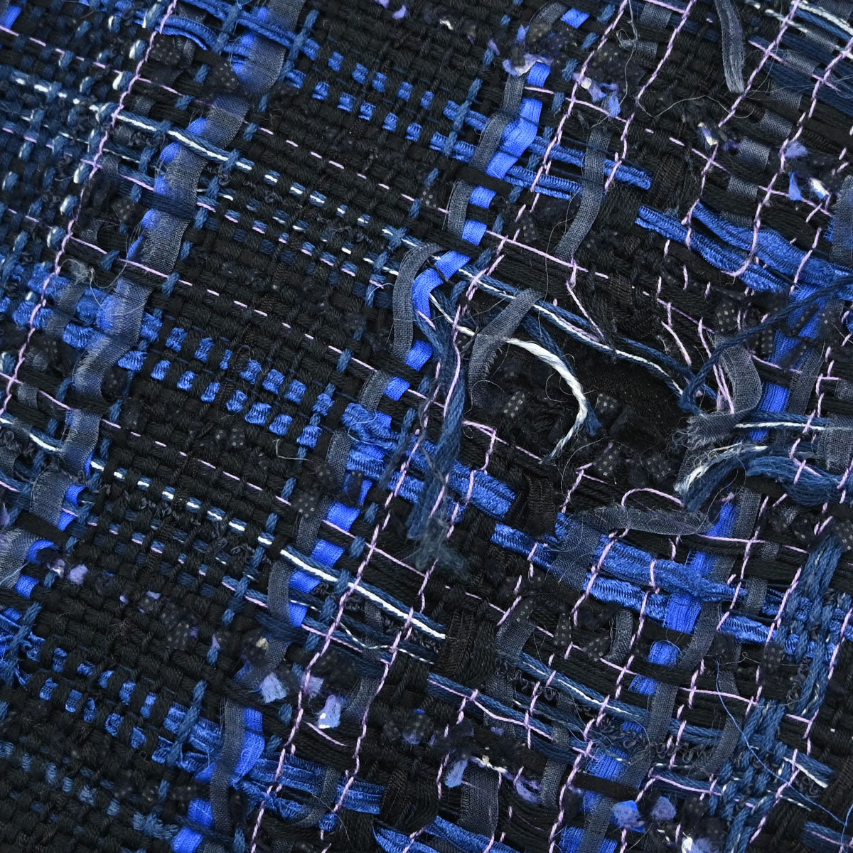Chanel 2014 Tweed Short Pants Blue Black #34