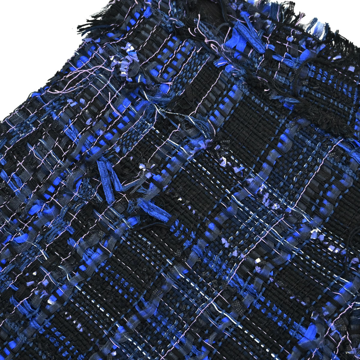 Chanel 2014 Tweed Short Pants Blue Black #34