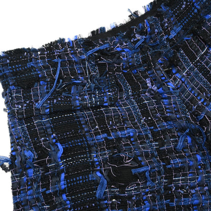 Chanel 2014 Tweed Short Pants Blue Black #34