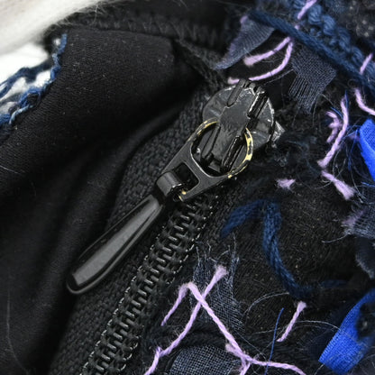 Chanel 2014 Tweed Short Pants Blue Black #34