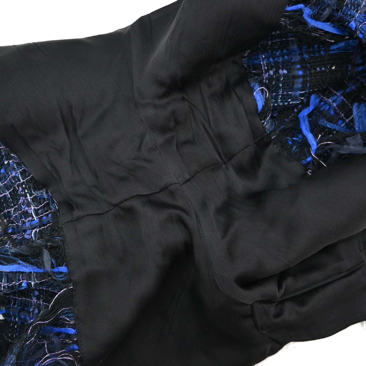 Chanel 2014 Tweed Short Pants Blue Black #34