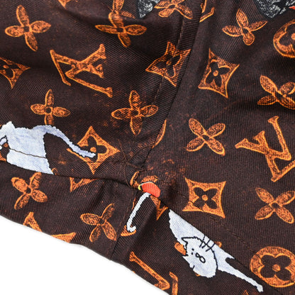 Louis Vuitton 2019 Long Pants Monogram Cat Brown #38
