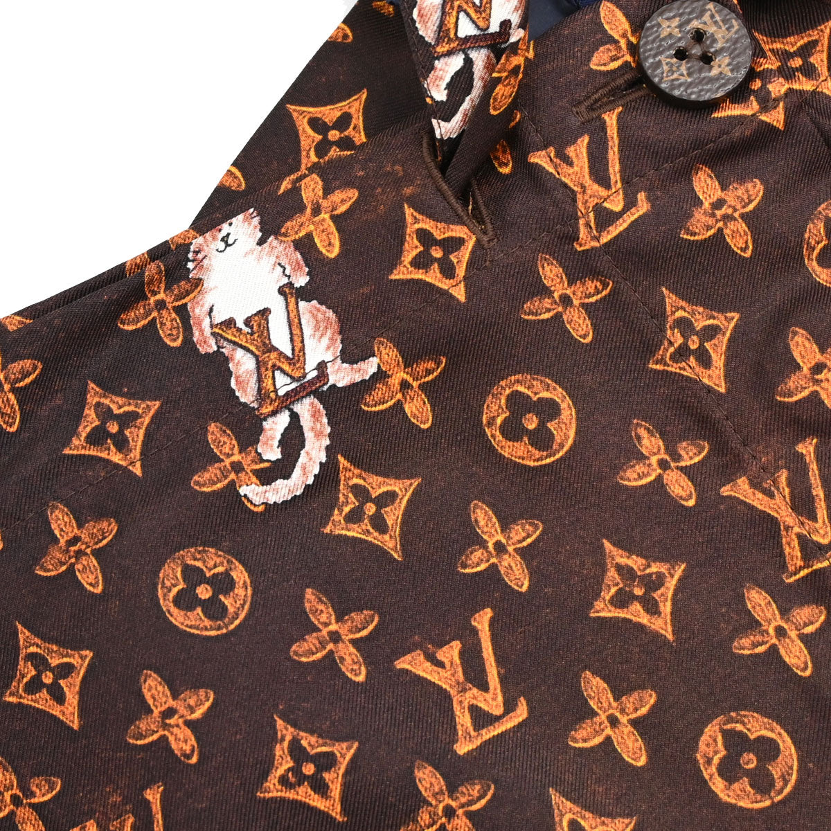 Louis Vuitton 2019 Long Pants Monogram Cat Brown #38