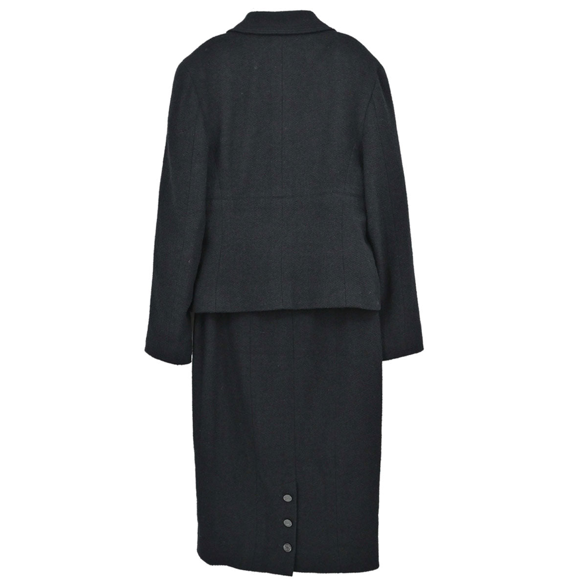 Chanel 1998 Wool Suit Jacket Skirt #40