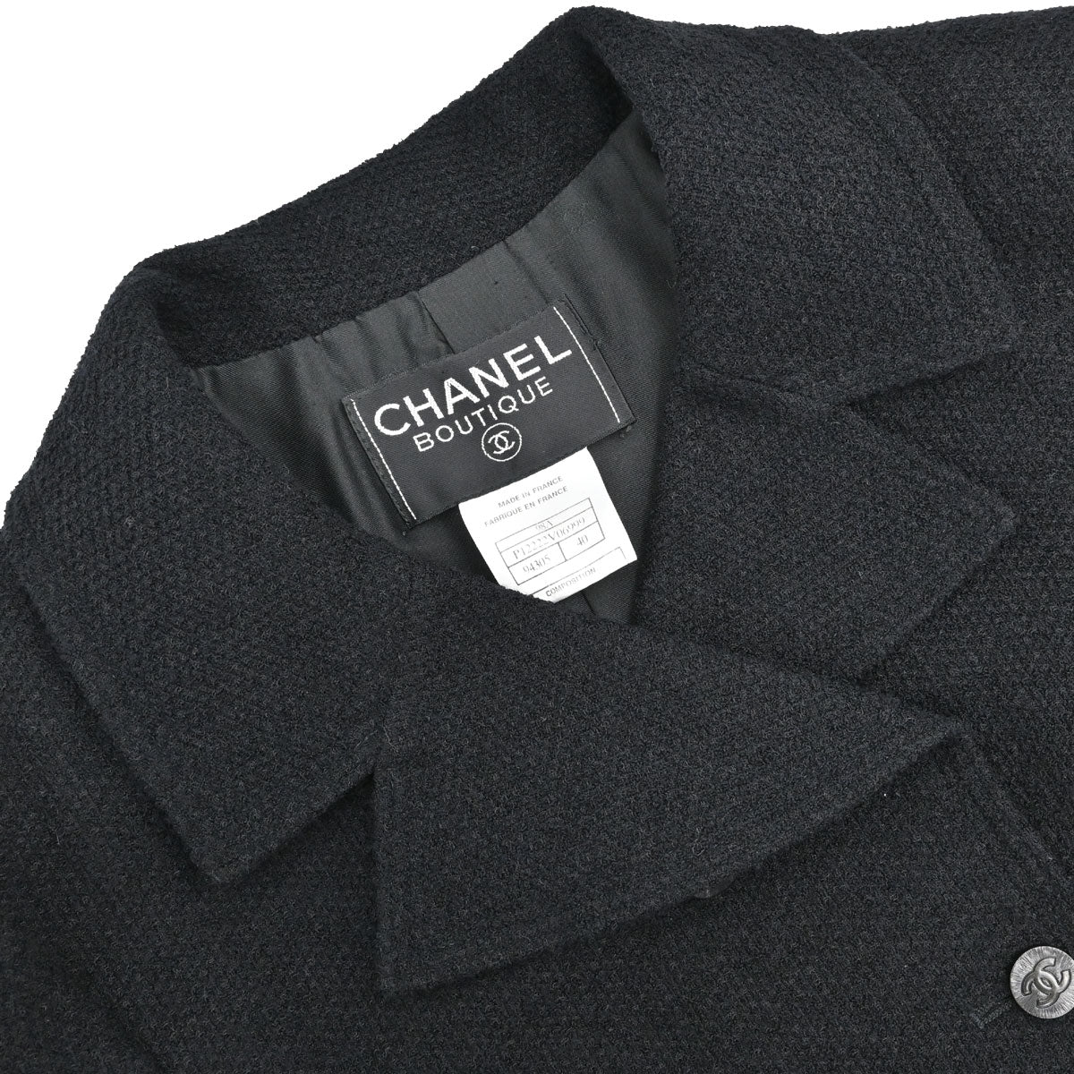 Chanel 1998 Wool Suit Jacket Skirt #40