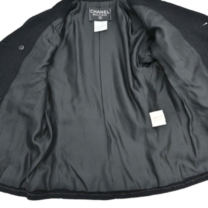 Chanel 1998 Wool Suit Jacket Skirt #40