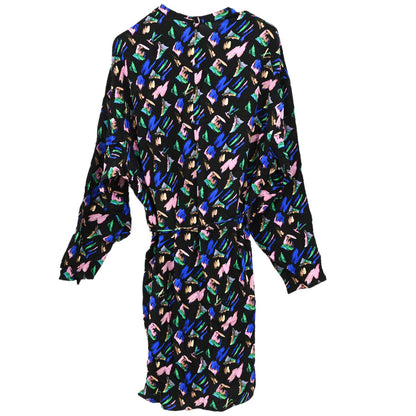 Louis Vuitton 2019 Long Sleeve Dress All-over Print Black #36