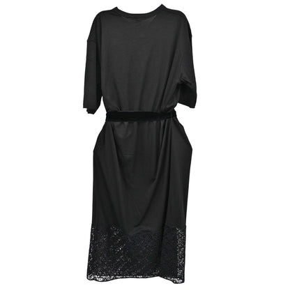 Louis Vuitton 2014 Dress Monogram Lace Black #36