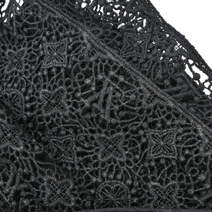 Louis Vuitton 2014 Dress Monogram Lace Black #36