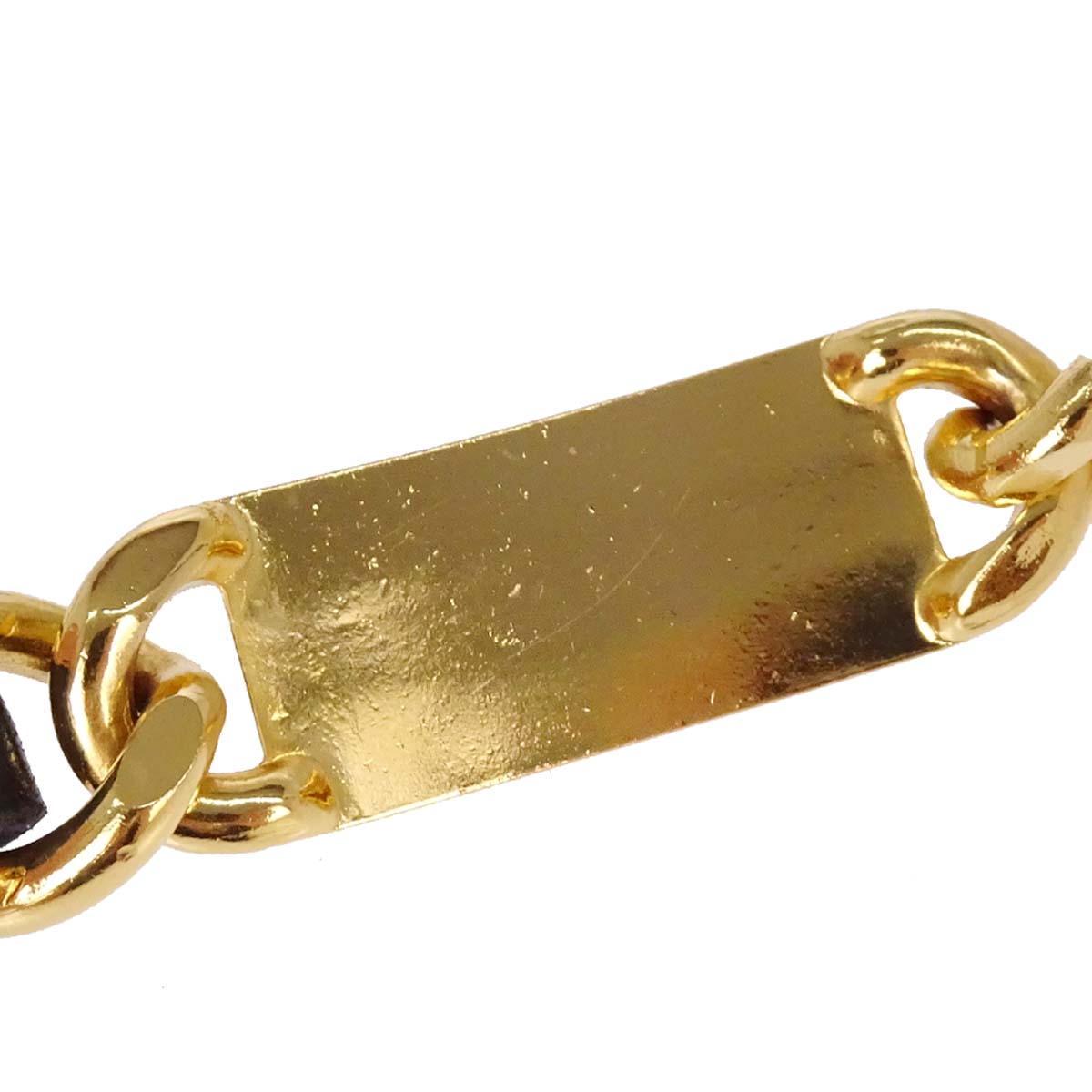 Chanel Chain Belt Medallion Gold Black Small Good