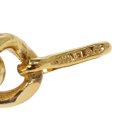 Chanel Chain Belt Medallion Gold Black Small Good