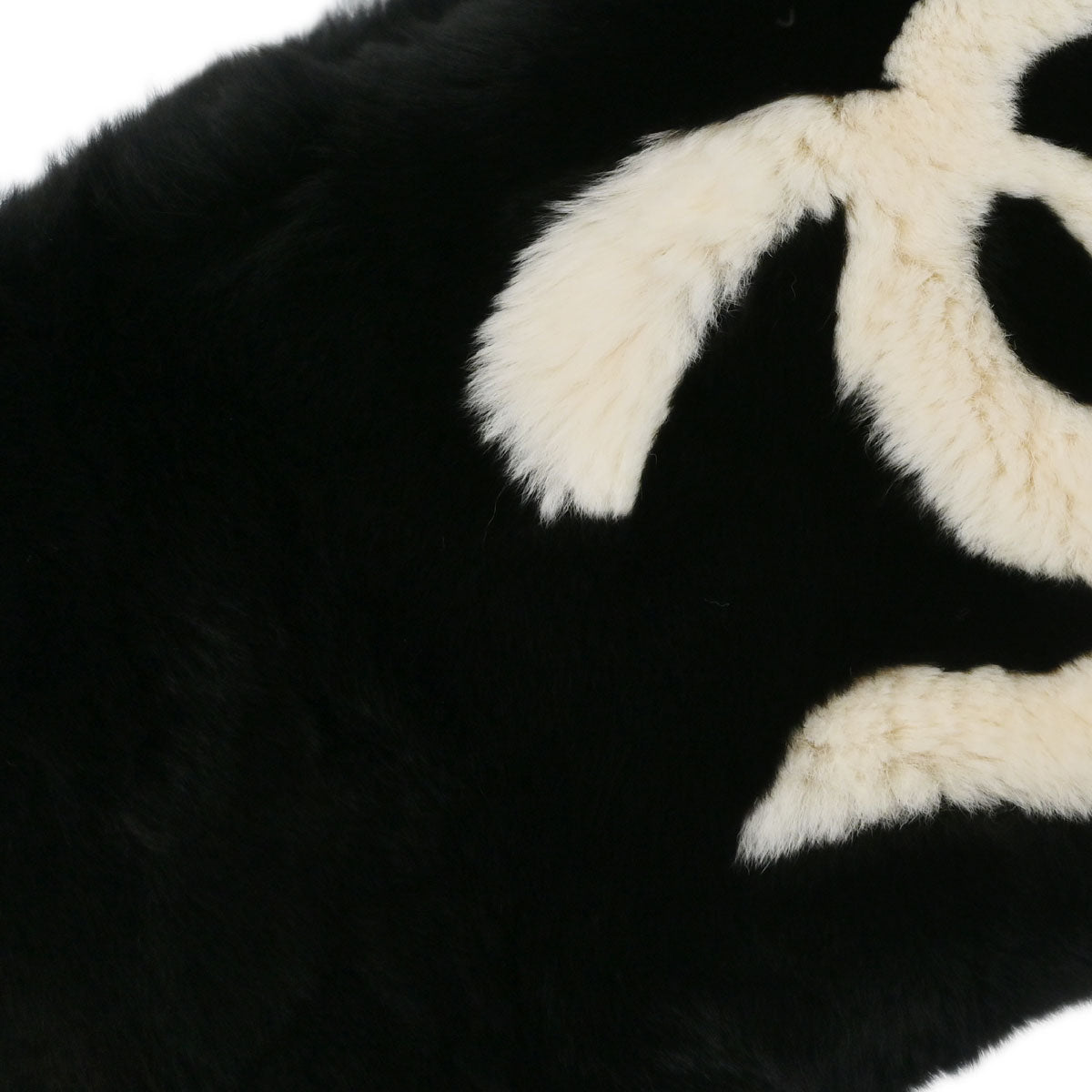 Chanel Black Fur Scarf Tippet