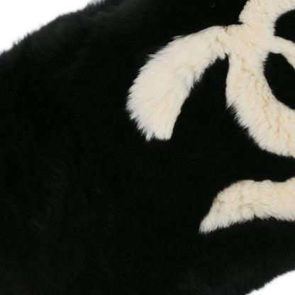 Chanel Black Fur Scarf Tippet