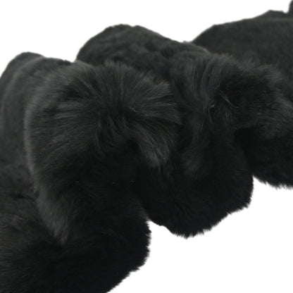 Chanel Black Fur Scarf Tippet