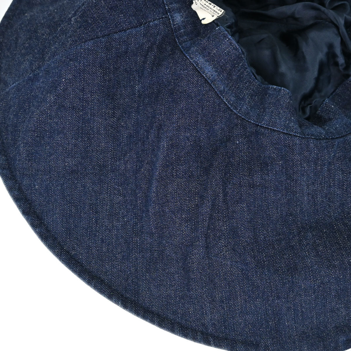 Chanel Indigo Denim Night Flight Embroidery Hat #M Small Good
