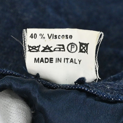 Chanel Indigo Denim Night Flight Embroidery Hat #M Small Good