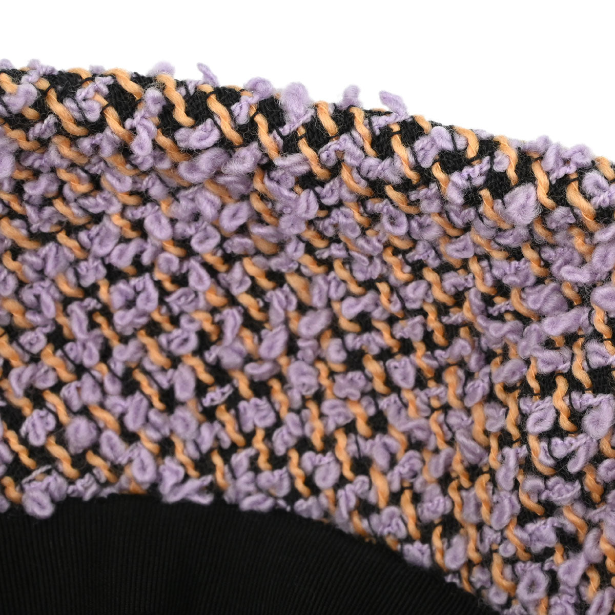 Chanel 1994 Purple Tweed Bucket Hat #57 Small Good
