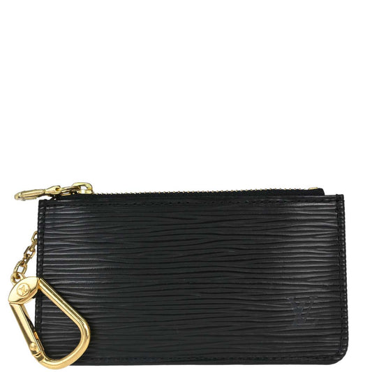Louis Vuitton Black Epi Pochette Cles Coin Purse M63802