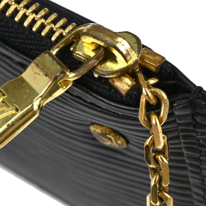 Louis Vuitton Black Epi Pochette Cles Coin Purse M63802