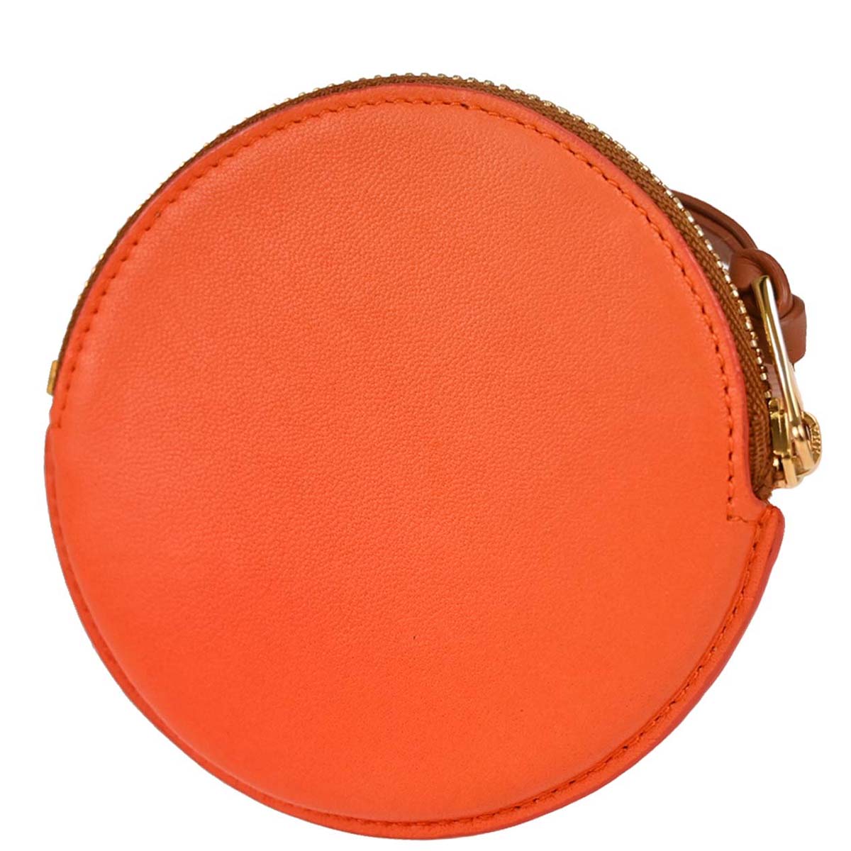 Loewe Orange Leather Coin Purse Wallet