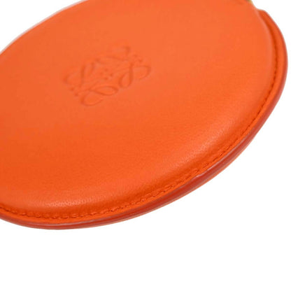 Loewe Orange Leather Coin Purse Wallet