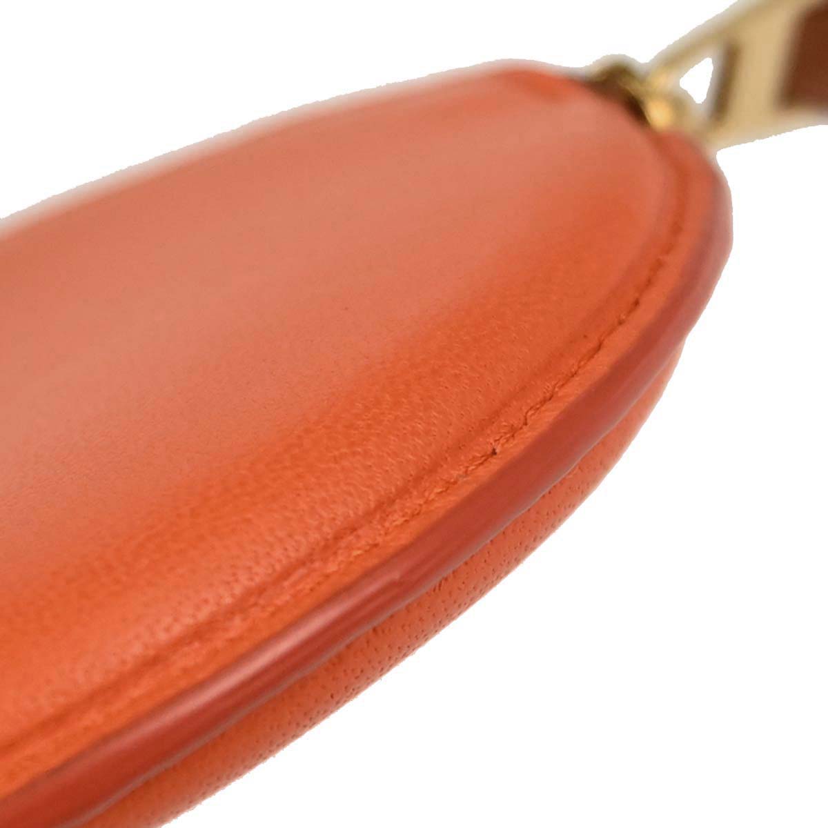 Loewe Orange Leather Coin Purse Wallet