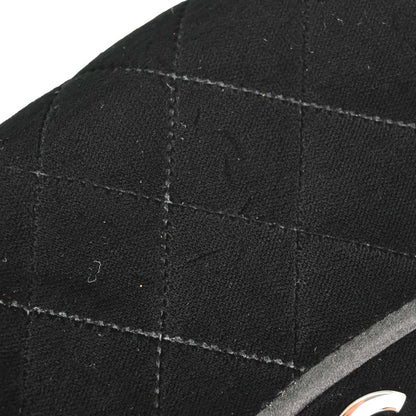 Chanel 2005-2006 Black Velvet Mini Classic Square Flap Shoulder Bag