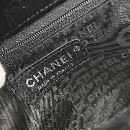 Chanel 2005-2006 Black Velvet Mini Classic Square Flap Shoulder Bag