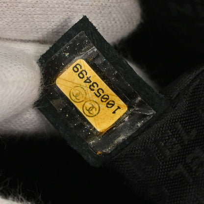 Chanel 2005-2006 Black Velvet Mini Classic Square Flap Shoulder Bag
