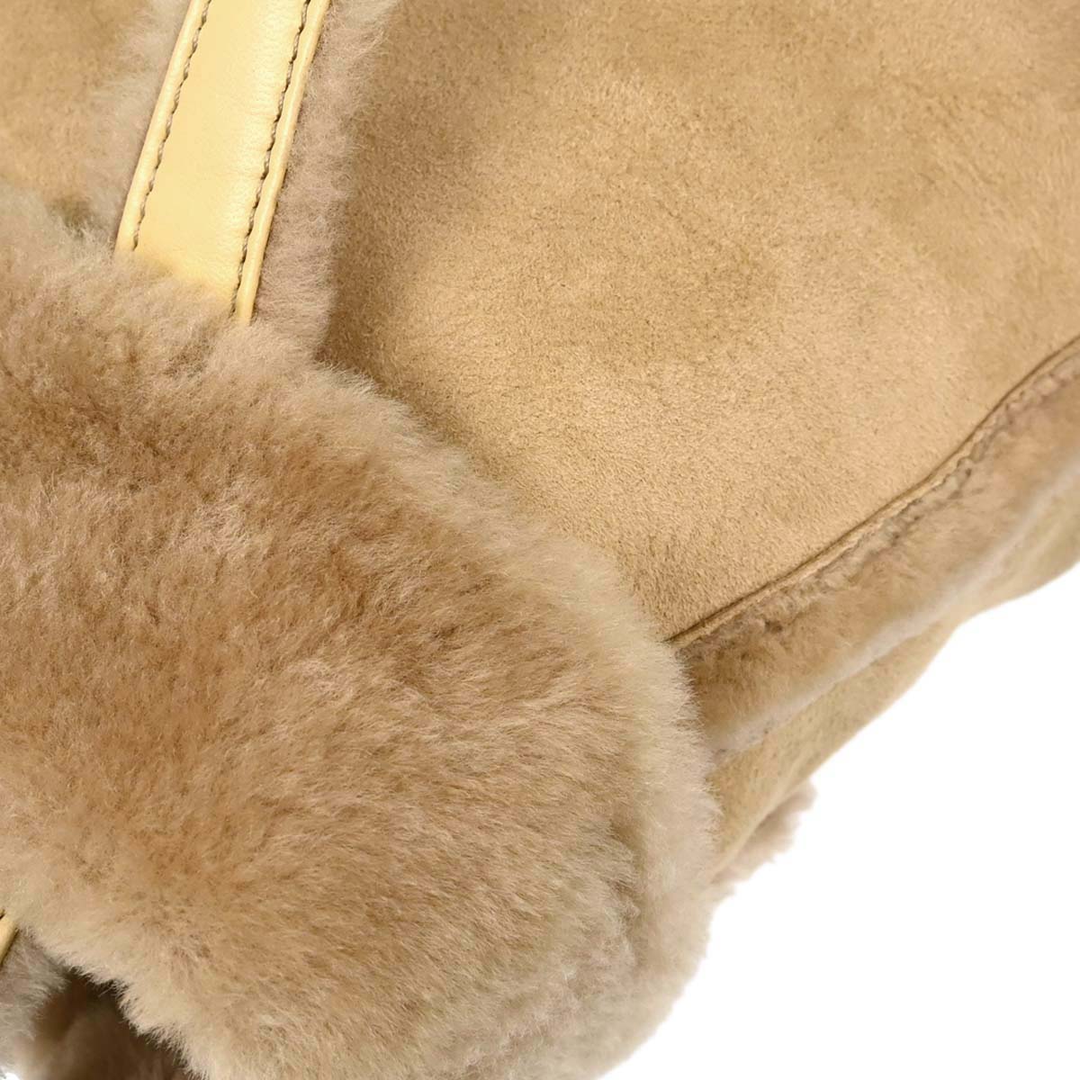 Loewe Beige Mouton Anagram Tote Handbag