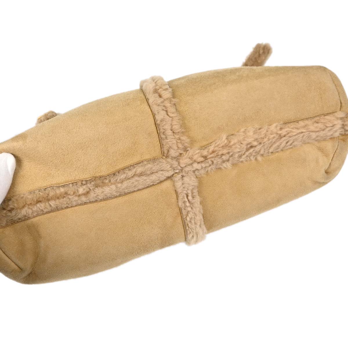 Loewe Beige Mouton Anagram Tote Handbag